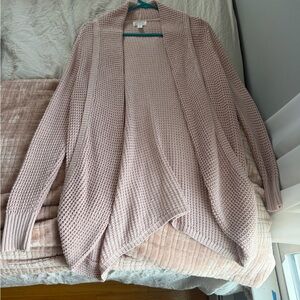 Market & Spruce Blush Draped Cardigan